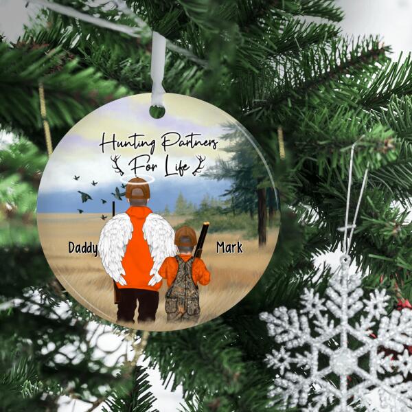 Personalized Ornament, Hunting Partners For Life Christmas Custom Gift For Family and Friends