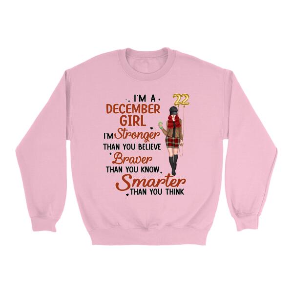 Personalized Shirt, I'm December Girl, Birthday Gift For Her, Sister, Friend, Daughter