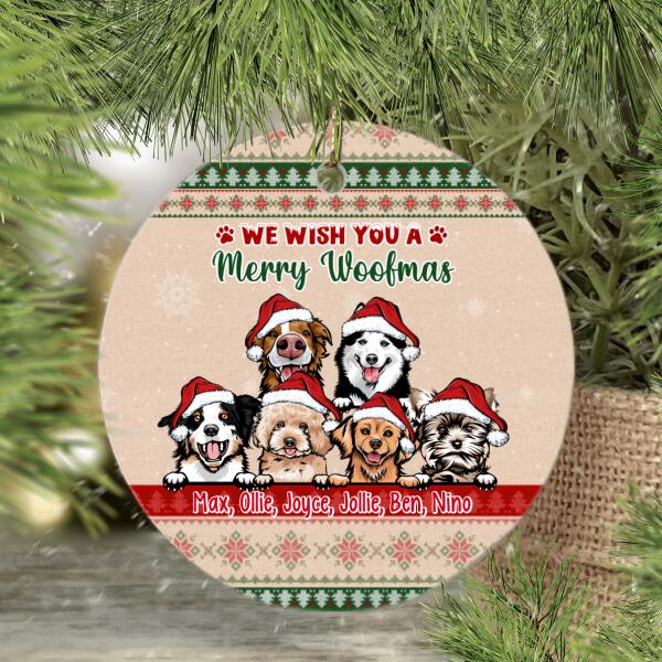 Personalized Ornament, Up To 6 Pets, We Wish You A Merry Christmas, Christmas Gift For Dog Lovers, Cat Lovers