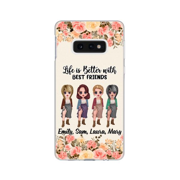 Personalized Phone Case, Up To 4 Girls, Gift For Best Friends, Sisters — GearLit Personalized Phone Case, Up To 4 Girls, Gift For Best Friends, Sisters — GearLit