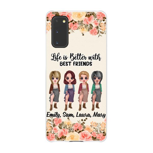 Personalized Phone Case, Up To 4 Girls, Gift For Best Friends, Sisters —  GearLit