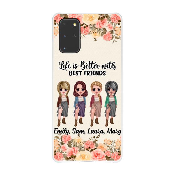 Personalized Phone Case, Up To 4 Girls, Gift For Best Friends, Sisters — GearLit Personalized Phone Case, Up To 4 Girls, Gift For Best Friends, Sisters — GearLit