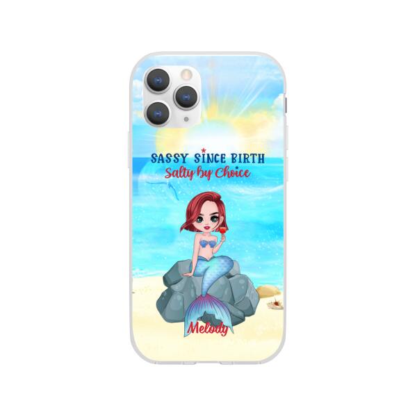 Personalized Phone Case, Gift For Mermaid Fans, Drinking Mermaid, Sass GearLit Personalized Phone Case, Gift For Mermaid Fans, Drinking Mermaid, Sass GearLit