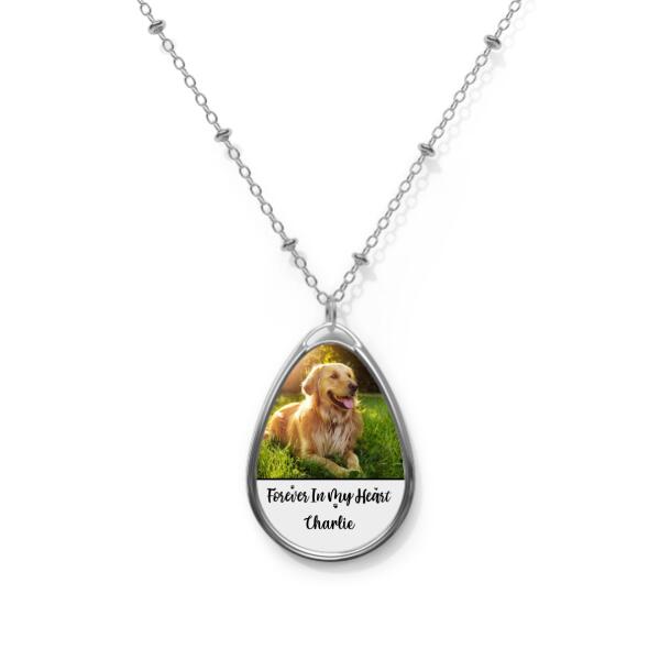 Forever In My Heart - Custom Necklace For Him, For Her, Photo Upload, Memorial, Dog Lovers, Cat Lovers