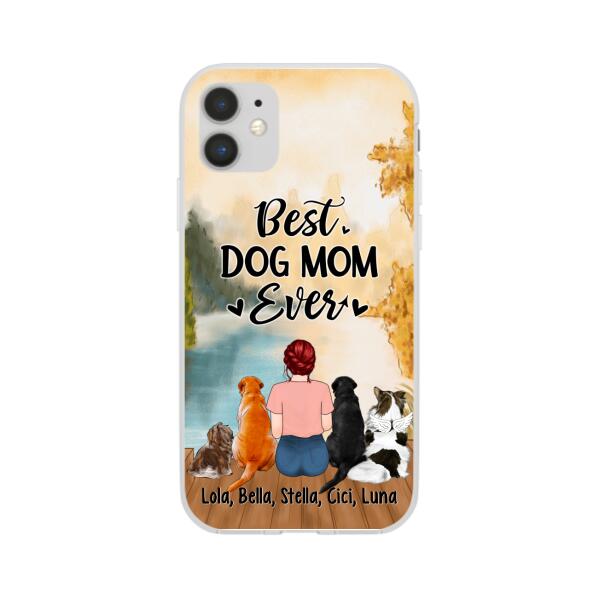 Best Dog Mom Ever - Personalized Gifts Custom Dog Phone Case for Dog Mom, Dog Lovers