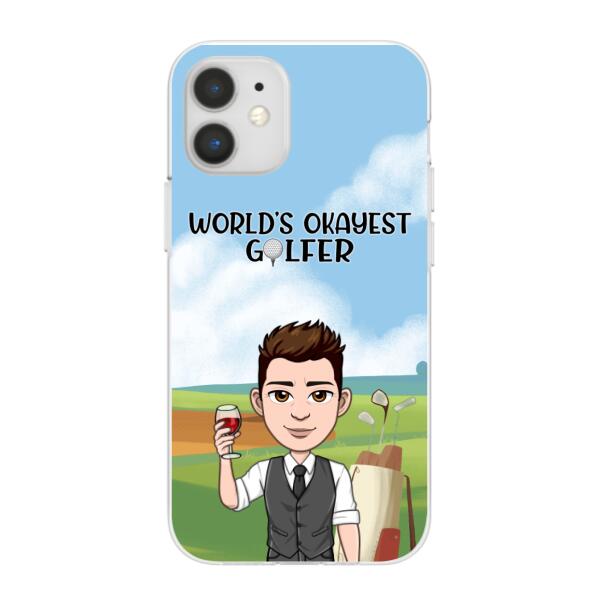 Personalized Phone Case, Cool Golf Player, Gifts For Golf Lovers