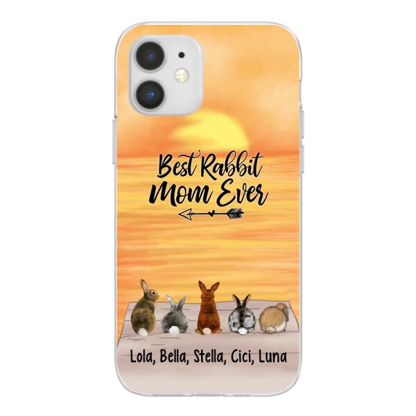 Up To 5 Rabbits Life is Better with Rabbit - Personalized Phone Case For Rabbit Lovers
