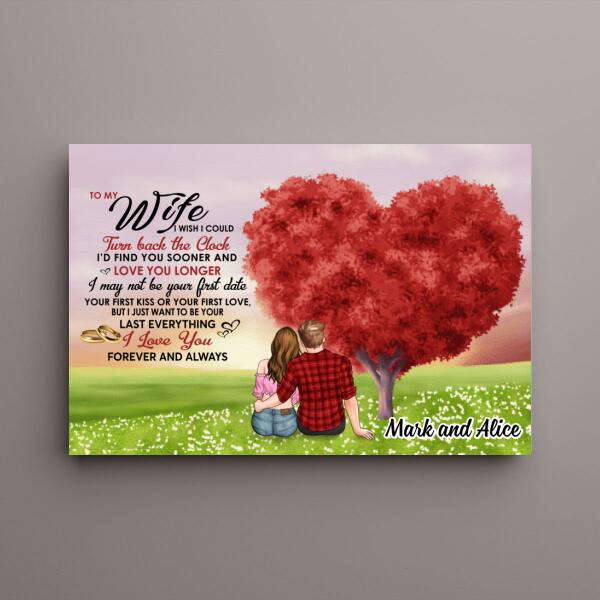 I Wish I Could Turn Back The Clock - Personalized Blanket For Couples, Him, Her, Valentine'S Day