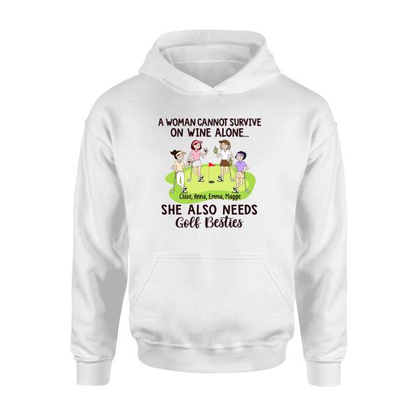She Also Needs Golf Besties - Personalized Shirt For Friends, For Her, Golf