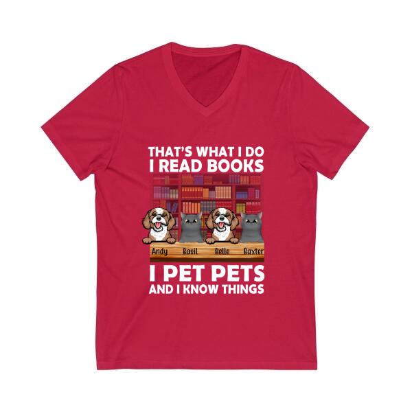 That'S What I Do I Read Books - Personalized Gifts Custom Pets Lovers Shirt For Dog Dad, Pets Lovers