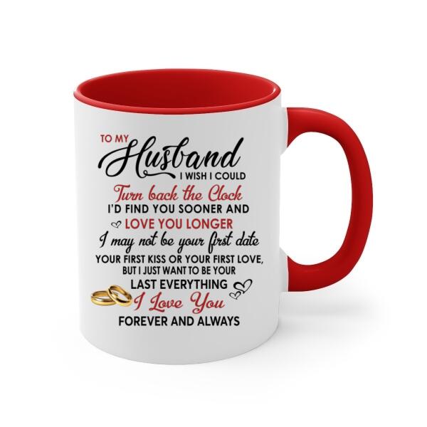 Anniversary Personalized Gifts Custom Mug for Couples - To My Husband