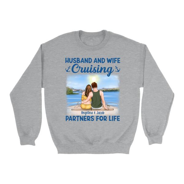 Husband and Wife Personalized Gifts - Custom Cruise Lovers Shirt for Couples, Cruise Lovers