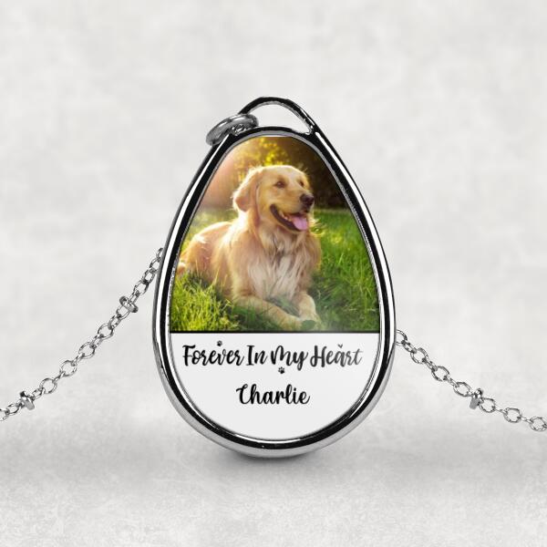 Forever In My Heart - Custom Necklace For Him, For Her, Photo Upload, Memorial, Dog Lovers, Cat Lovers