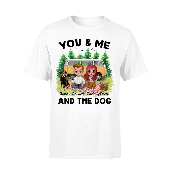 You, Me And The Dog - Personalized Shirt For Couples, For Him, For Her, Camping Lovers