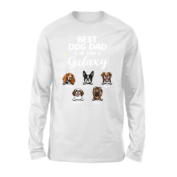 Best Dog Dad In The Galaxy - Personalized Gifts Custom Dog Lovers Shirt For Dog Dad, Dog Lovers