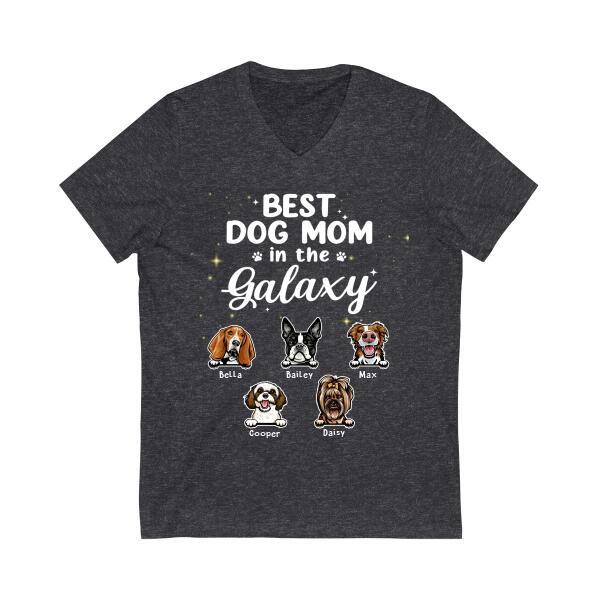 Best Dog Mom in the Galaxy - Personalized Gifts for Custom Dog Shirt for Dog Mom, Dog Lovers
