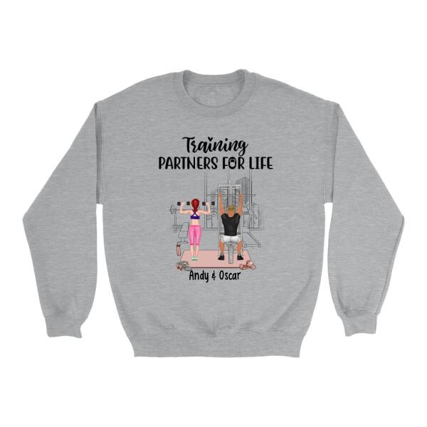 Training Partners For Life - Personalized Shirt For Couples, Friends, Fitness