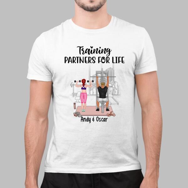 Training Partners For Life - Personalized Shirt For Couples, Friends, Fitness