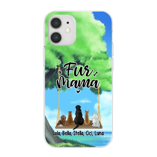 Pets On Swing - Personalized Phone Case For Her, Him, Dog Lovers, Cat Lovers, Rabbit Lovers