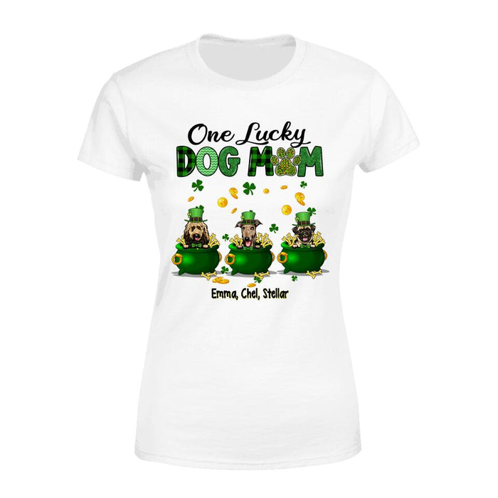 Lucky Dogs - Personalized Gifts Custom Dog Shirt for Dog Mom, Dog Lovers