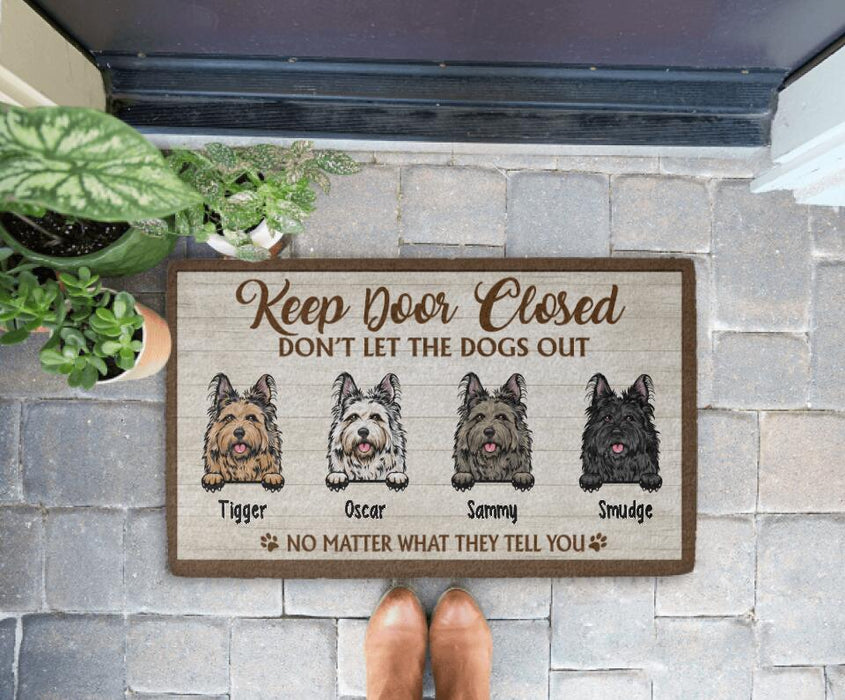 Don't Let the Dogs Out Doormat, Dog Doormat, Funny Doormat