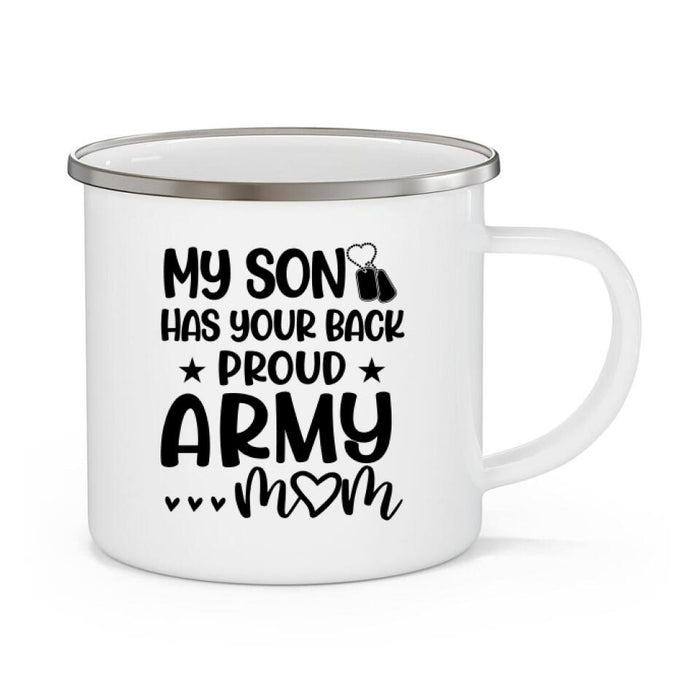 My Son Has Your Back - Proud Police Mom Personalized Gifts
