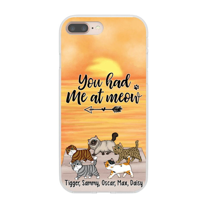 You Had Me At Meow - Personalized Phone Case For Him, Her, For Cat Lovers