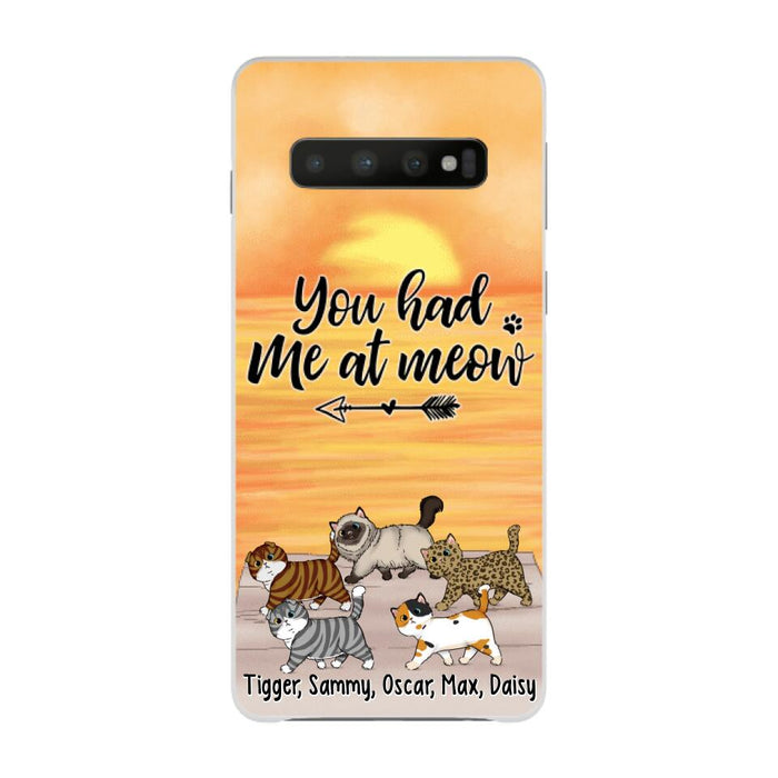 You Had Me At Meow - Personalized Phone Case For Him, Her, For Cat Lovers