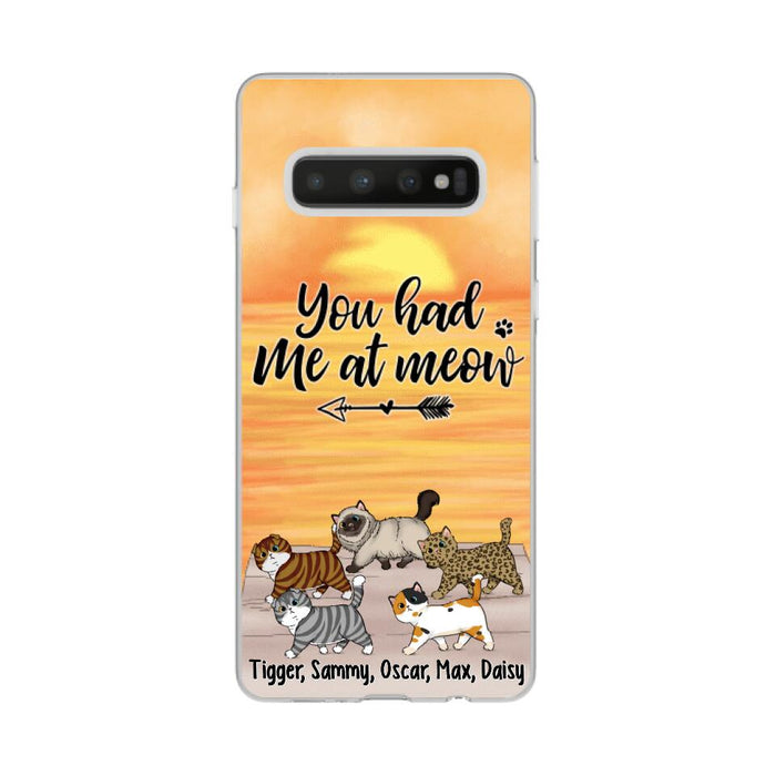 You Had Me At Meow - Personalized Phone Case For Him, Her, For Cat Lovers