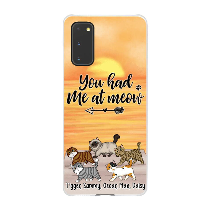 You Had Me At Meow - Personalized Phone Case For Him, Her, For Cat Lovers