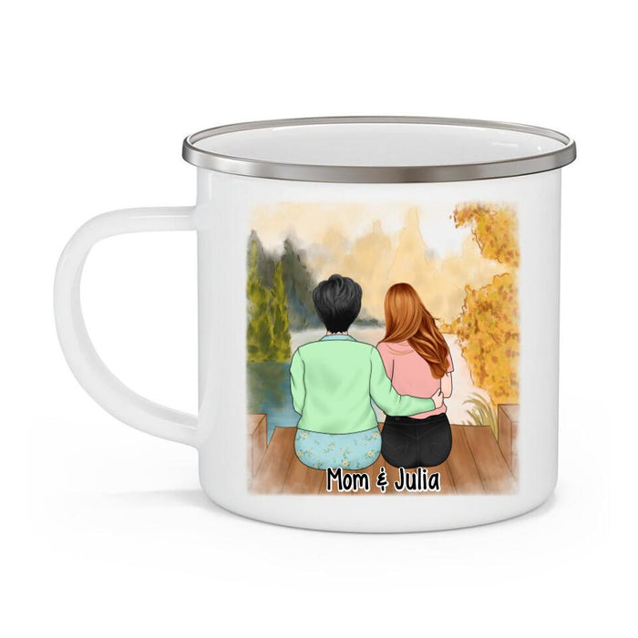 To the Best Mother-in-Law - Personalized Gifts Custom Enamel Mug for Mom