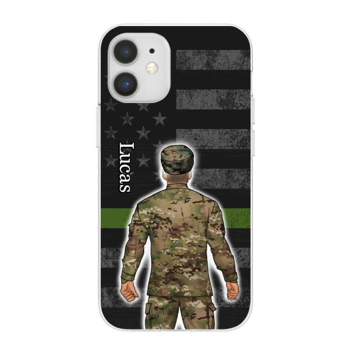 Military Man Woman - Personalized Phone Case For Him, Her, Military