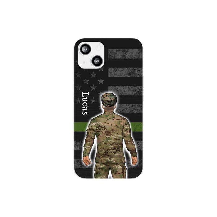 Military Man Woman - Personalized Phone Case For Him, Her, Military