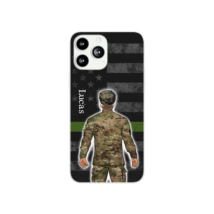 Military Man Woman - Personalized Phone Case For Him, Her, Military