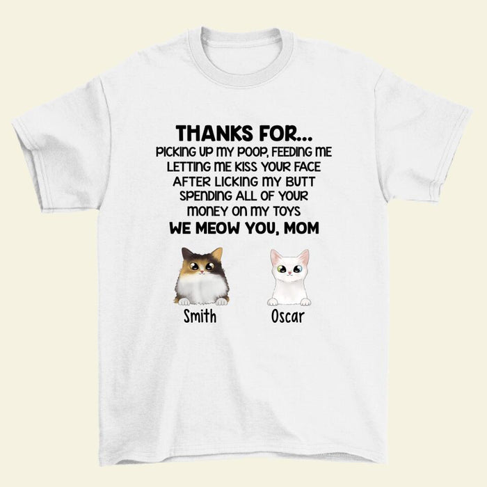 We Meow You Mom Cat - Personalized Gifts for Cat Shirt, Custom Cat Mom Shirt