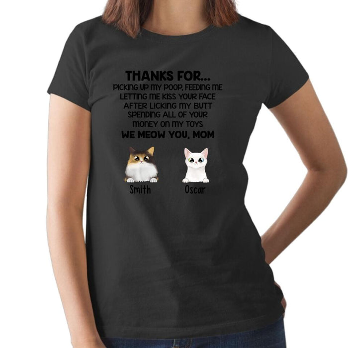 We Meow You Mom Cat - Personalized Gifts for Cat Shirt, Custom Cat Mom Shirt