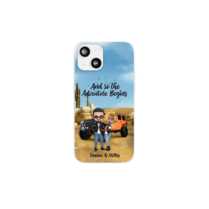 And So The Adventure Begins - Personalized Phone Case For Car Lovers, Off-Road