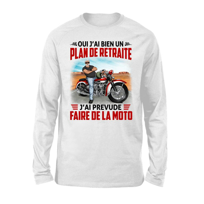 J'ai Prevude Faire De La Moto - Peronalized Shirt For Him, Motorcycle Lovers