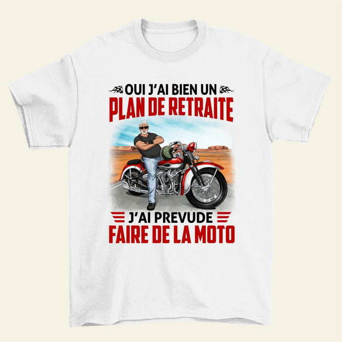 J'ai Prevude Faire De La Moto - Peronalized Shirt For Him, Motorcycle Lovers