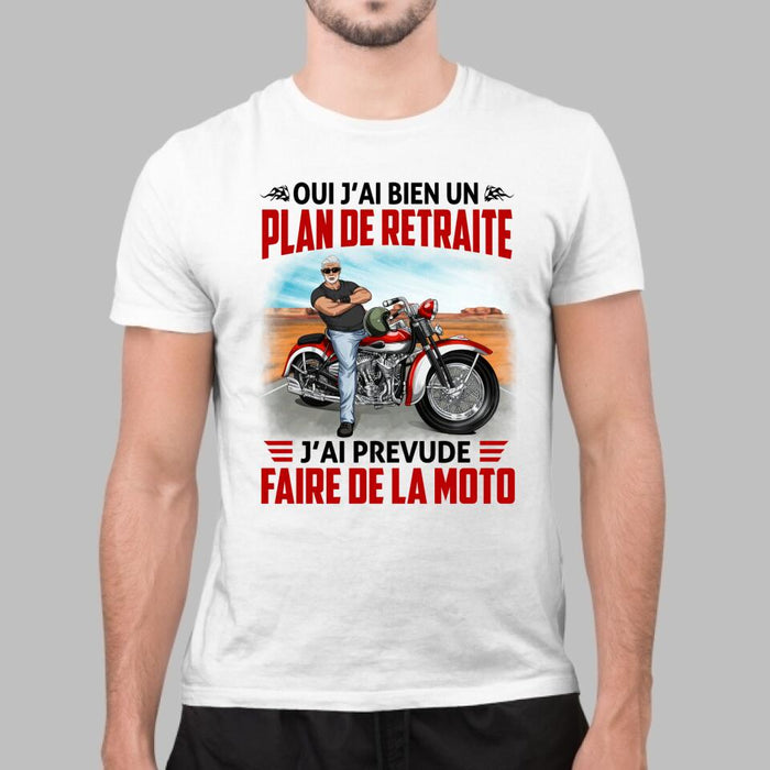 J'ai Prevude Faire De La Moto - Peronalized Shirt For Him, Motorcycle Lovers