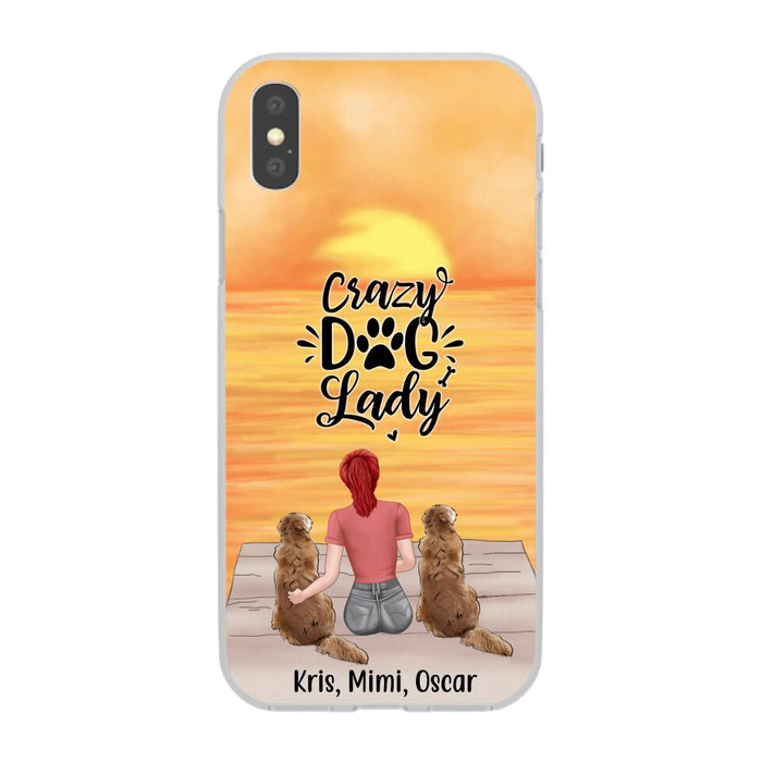 Crazy Dog Lady - Personalized Gifts for Custom Dog - Phone Case for Dog Mom and Dog Lovers