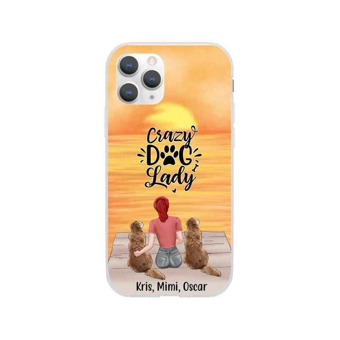 Crazy Dog Lady - Personalized Gifts for Custom Dog - Phone Case for Dog Mom and Dog Lovers