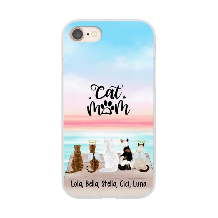 Up To 5 Cats Life is Better with Cats  - Personalized Phone Case For Cat Lovers