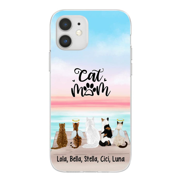 Up To 5 Cats Life is Better with Cats - Personalized Phone Case For Cat Lovers