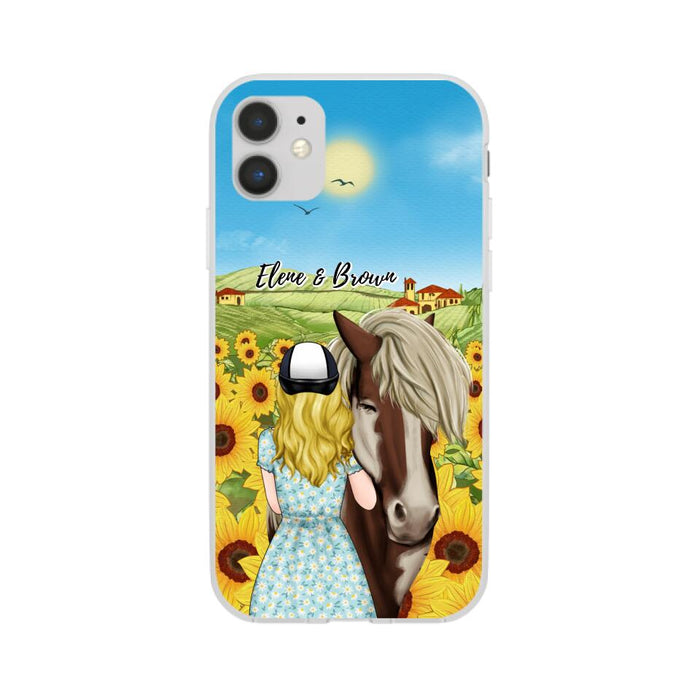 Just a Girl Who Loves Horses - Personalized Gifts Custom Horse Phone Case for Mom, Horse Lovers
