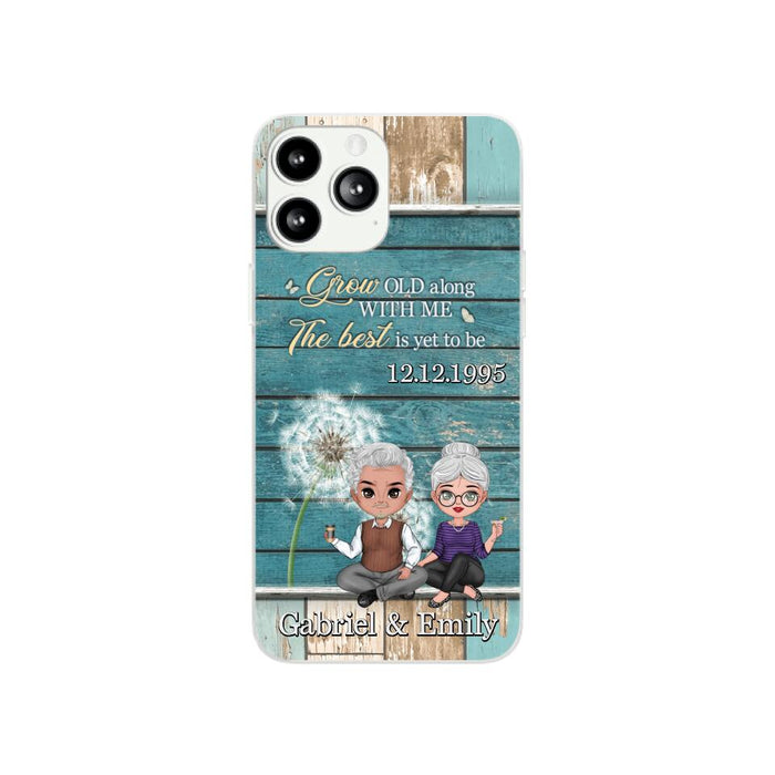 Grow Old Along With Me The Best Is Yet To Be - Personalized Phone Case For Him, Her, Couples, Anniversary