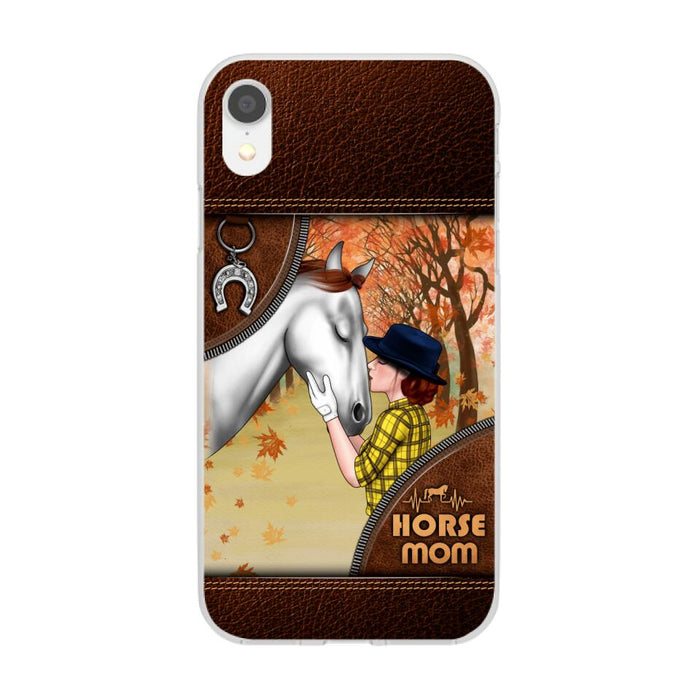 Horse Mom - Personalized Gifts Custom Horse Phone Case for Mom, Horse Lovers
