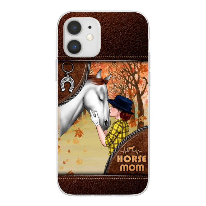 Horse Mom - Personalized Gifts Custom Horse Phone Case for Mom, Horse Lovers