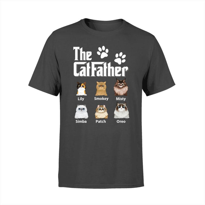 The Cat Father - Personalized Gifts Custom Cat Shirt for Cat Dad, Cat Lovers