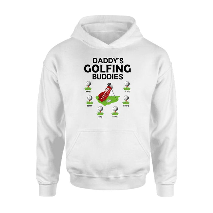 Daddy's Golfing Buddies - Personalized Gifts Custom Golf Shirt for Dad, Golf Lovers